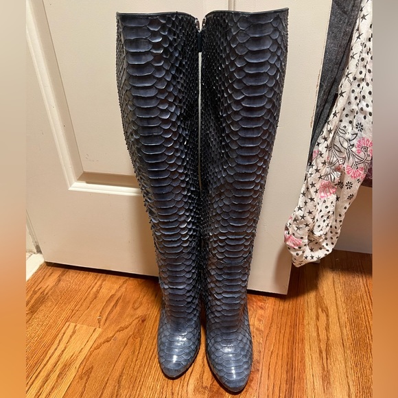 Gucci Python Boots - BLUE super RARE size 41 - Picture 4 of 7